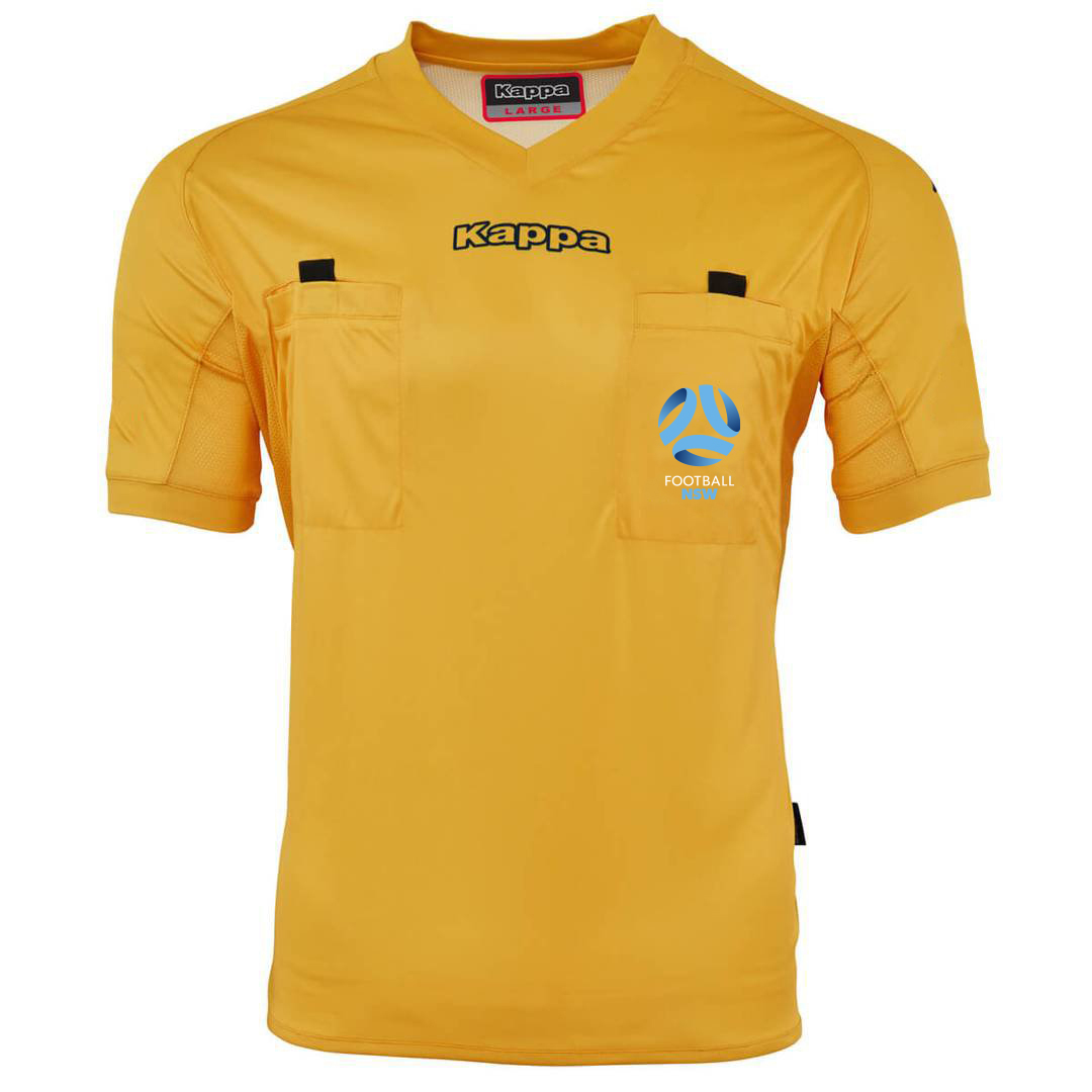 druiven Encyclopedie Vuilnisbak Kappa NSW Referee Shirt - Yellow - The Football Corner