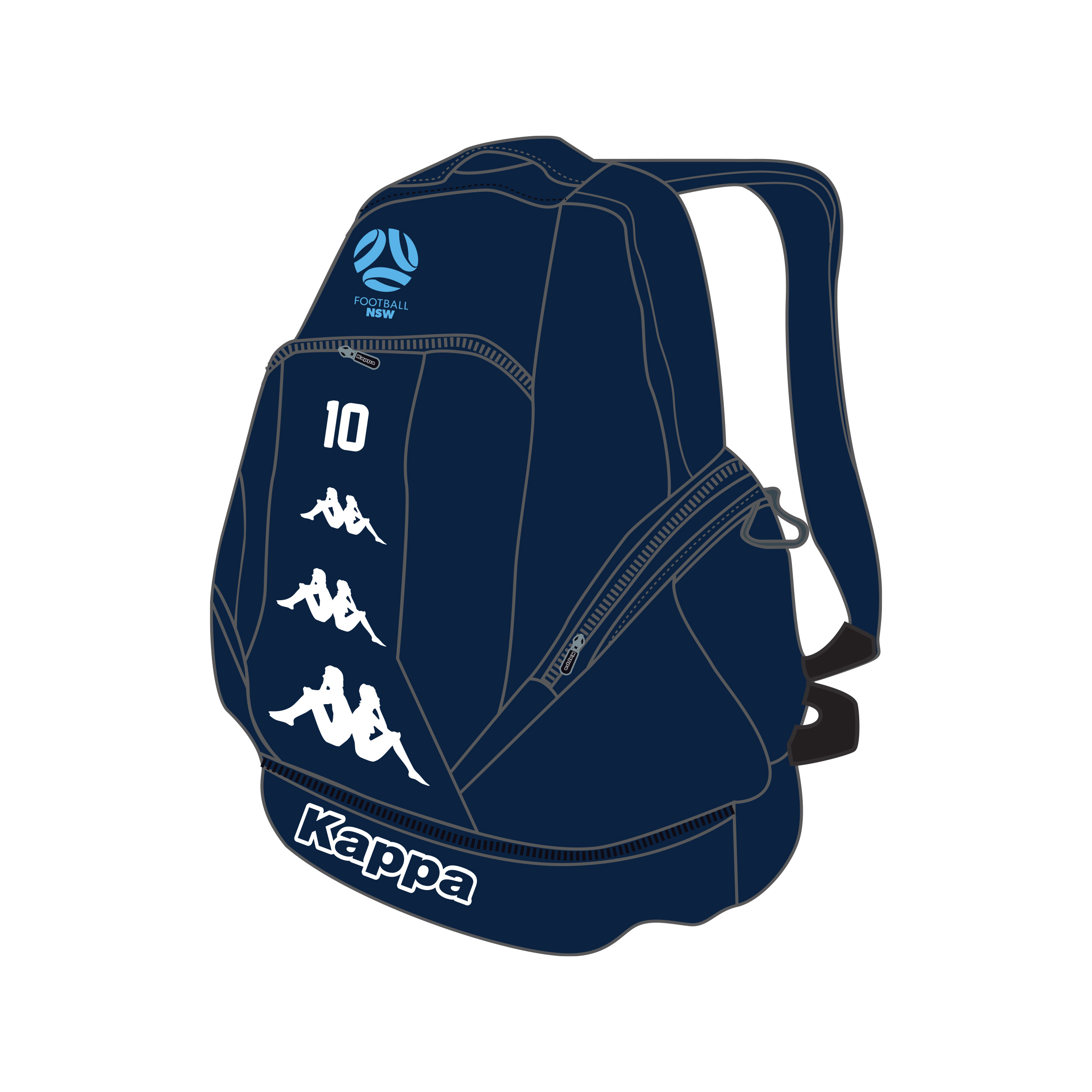thumbnail image 2 of Forever Collectibles Southpow Backpack NFL Team Colors, 11x18x6 Inches, Officially Licensed 2 of 5
